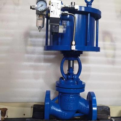 气动法兰截止阀